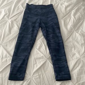 Blue camo peloton leggings